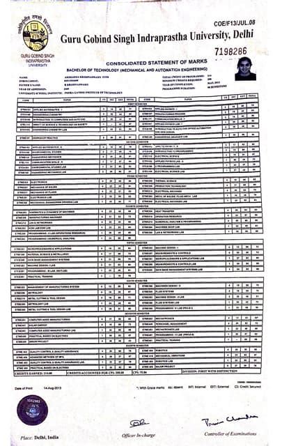 ggsipu marksheet online.